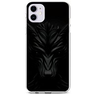 TopQ iPhone 11 silicone Black Wolf 44213 - Phone Cover