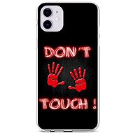 TopQ iPhone 11 silicone Don't Touch Red 44210 - Phone Cover