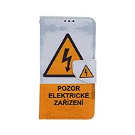 TopQ Nokia 6.1 booklet Attention electrical device 43583 - Phone Case