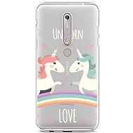 TopQ Nokia 6.1 silicone Unicorn Love 43477 - Phone Cover