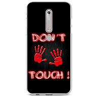 TopQ Nokia 6.1 silicone Don't Touch Red 43461 - Phone Cover