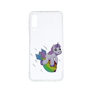 TopQ Samsung A7 silicone Flying Unicorn 42723 - Phone Cover