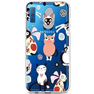 TopQ Samsung A7 silicone Cats 2 42720 - Phone Cover