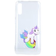 TopQ Samsung A70 silicone Flying Unicorn 42708 - Phone Cover