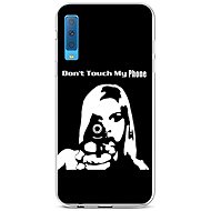 TopQ Samsung A7 silicone Don´t Touch Gun 42663 - Phone Cover