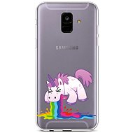 TopQ Samsung A6 silicone Rainbow Splash 42623 - Phone Cover