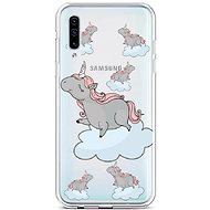 TopQ Samsung A50 silicone Grey Unicorns 42316 - Phone Cover