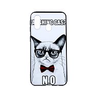 TopQ Samsung A40 3D silicone Grumpy Cat 41512 - Phone Cover