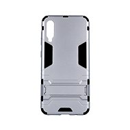 TopQ Samsung A50 with stand silver 41318 - Phone Cover