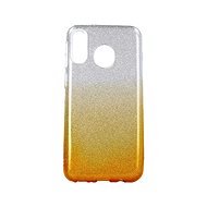 TopQ Samsung M20 glitter silver-orange 40525 - Phone Cover