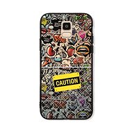 TopQ GLASS Samsung J6 Caution 38438 - Phone Cover
