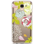 TopQ Samsung J6 silicone Abstract Roses 37971 - Phone Cover