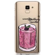 TopQ Samsung J6 silicone Blackberry Smoothie 37927 - Phone Cover