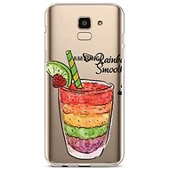 TopQ Samsung J6 silicone Rainbow Smoothie 37926 - Phone Cover