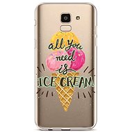 TopQ Samsung J6 silicone Ice Cream 37884 - Phone Cover