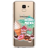TopQ Samsung J6 silicone Dessert Menu 37881 - Phone Cover