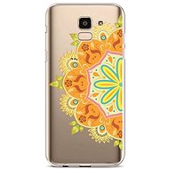 TopQ Samsung J6 silicone Orange Mandala 37880 - Phone Cover