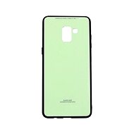 TopQ GLASS Samsung A8 Plus 2018 solid lime 34645 - Phone Case