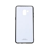 TopQ GLASS Samsung A8 Plus 2018 solid white 34623 - Phone Case