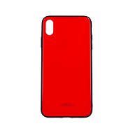 Forcell TopQ GLASS iPhone XS Max solid red 34554 - Phone Case