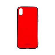 Forcell TopQ GLASS iPhone XS solid red 34541 - Phone Case