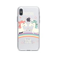 TopQ iPhone XS Max silicone Unicorn Love 34009 - Phone Case
