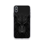 TopQ iPhone XS Max silicone Black Wolf 33986 - Phone Case