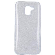 Forcell Samsung J6 glitter silver 31943 - Phone Case