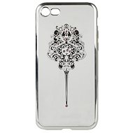 BLACKMOON iPhone 7 silicone pattern 1 silver 25660 - Phone Case