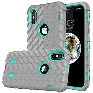 TopQ iPhone X Dragon Grey 25077 - Phone Case