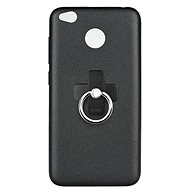 X-LEVEL Xiaomi Redmi 4X silicone black with ring 23852 - Phone Case