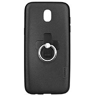 X-LEVEL Samsung J5 2017 silicone black with ring 22902 - Phone Case