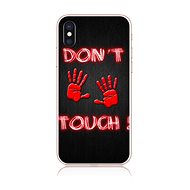 TopQ iPhone X solid Don't touch red 21215 - Phone Case