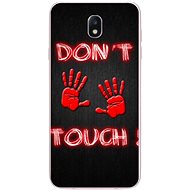TopQ Samsung J7 2017 solid Don't touch red 21125 - Phone Case
