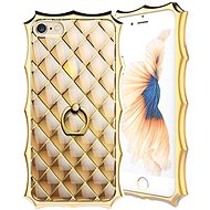 TopQ iPhone 7 silicone Luxury Ring gold 20987 - Phone Case
