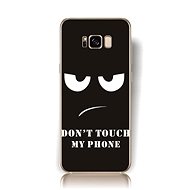 TopQ Samsung S8 Plus solid Don't touch black 18036 - Phone Case