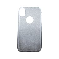 TopQ iPhone XR glitter silver-black 48572 - Phone Cover