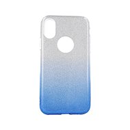 Forcell iPhone XS glitter silver-blue 48643 - Phone Case