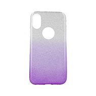 Forcell iPhone XS glitter silver-purple 48641 - Phone Case