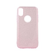TopQ iPhone XS glitter pink 48640 - Phone Case