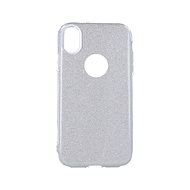 TopQ iPhone XS glitter silver 48635 - Phone Case
