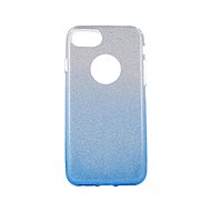 Forcell iPhone 8 glitter silver-blue 48632 - Phone Case