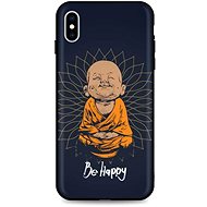 TopQ iPhone XS silicone Be Happy 49144 - Phone Cover