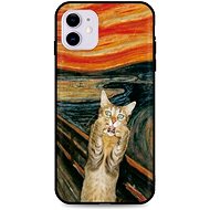 TopQ iPhone 11 silicone Scared Cat 48916 - Phone Cover