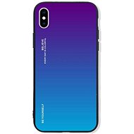 TopQ LUXURY iPhone XS solid rainbow purple 48877 - Phone Cover