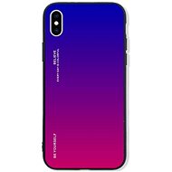 TopQ LUXURY iPhone XS solid rainbow purple 48876 - Phone Cover