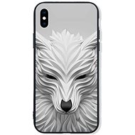 TopQ LUXURY iPhone XS solid White wolf 48875 - Phone Cover