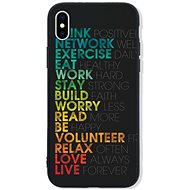 TopQ LUXURY iPhone XS hard Words 48859 - Phone Cover