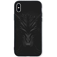 TopQ LUXURY iPhone XS solid Black wolf 48849 - Phone Cover