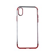TopQ Frame iPhone XS silicone red 48578 - Phone Cover